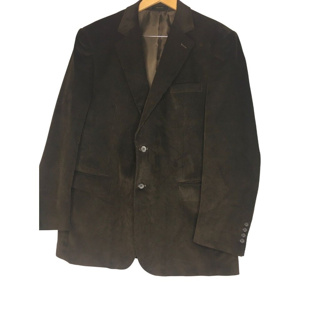 Mens George Corduroy Blazer Jacket Brown‎ Size 44R